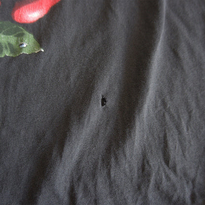 ROSE BOWL 90S Football Print T-shirt Black Size XL