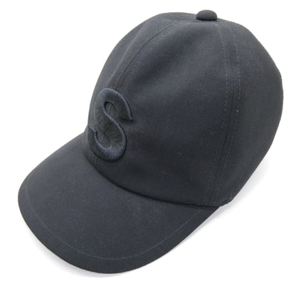 Sacai S Logo Embroidered Baseball Cap Black Size ONE SIZE