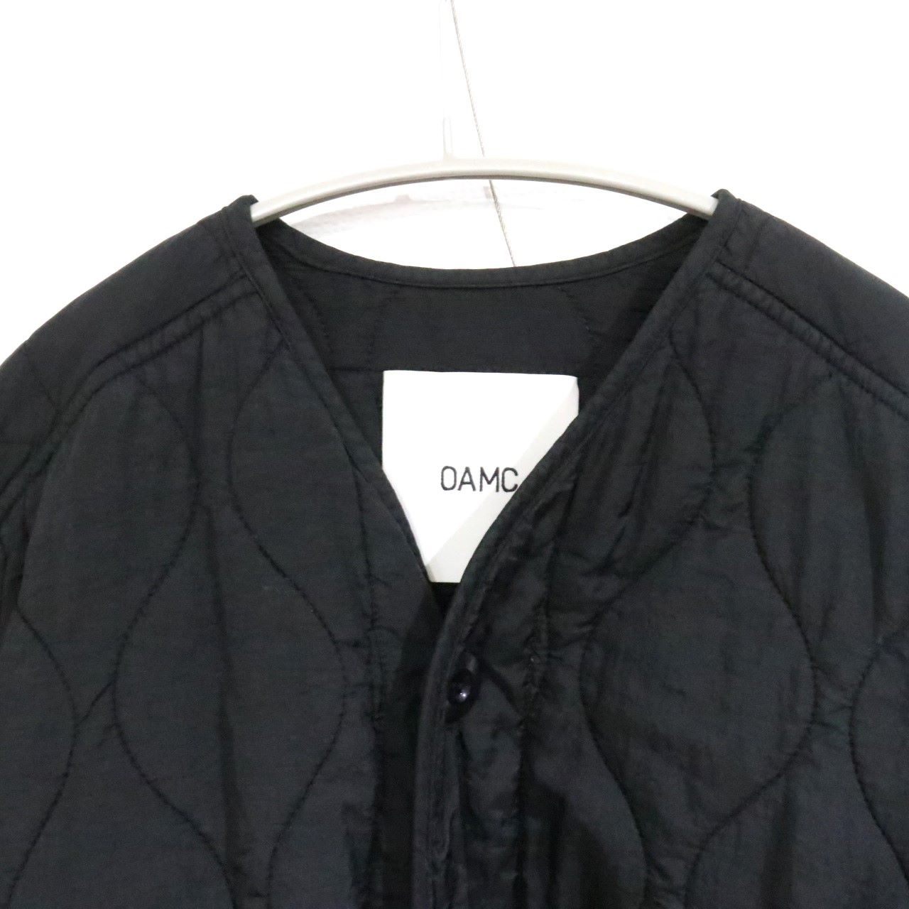 OAMC Combat Liner Military Quilted Jacket Black Size S