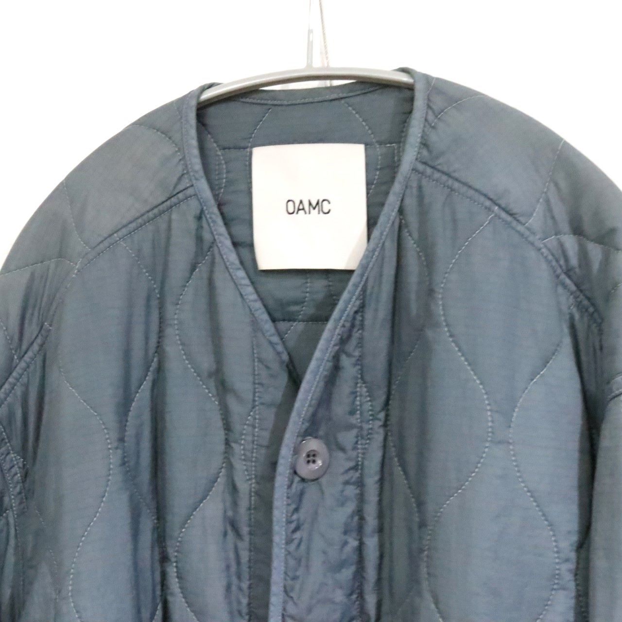 OAMC Polyamide Combat Liner Quilted Jacket Gray Size L