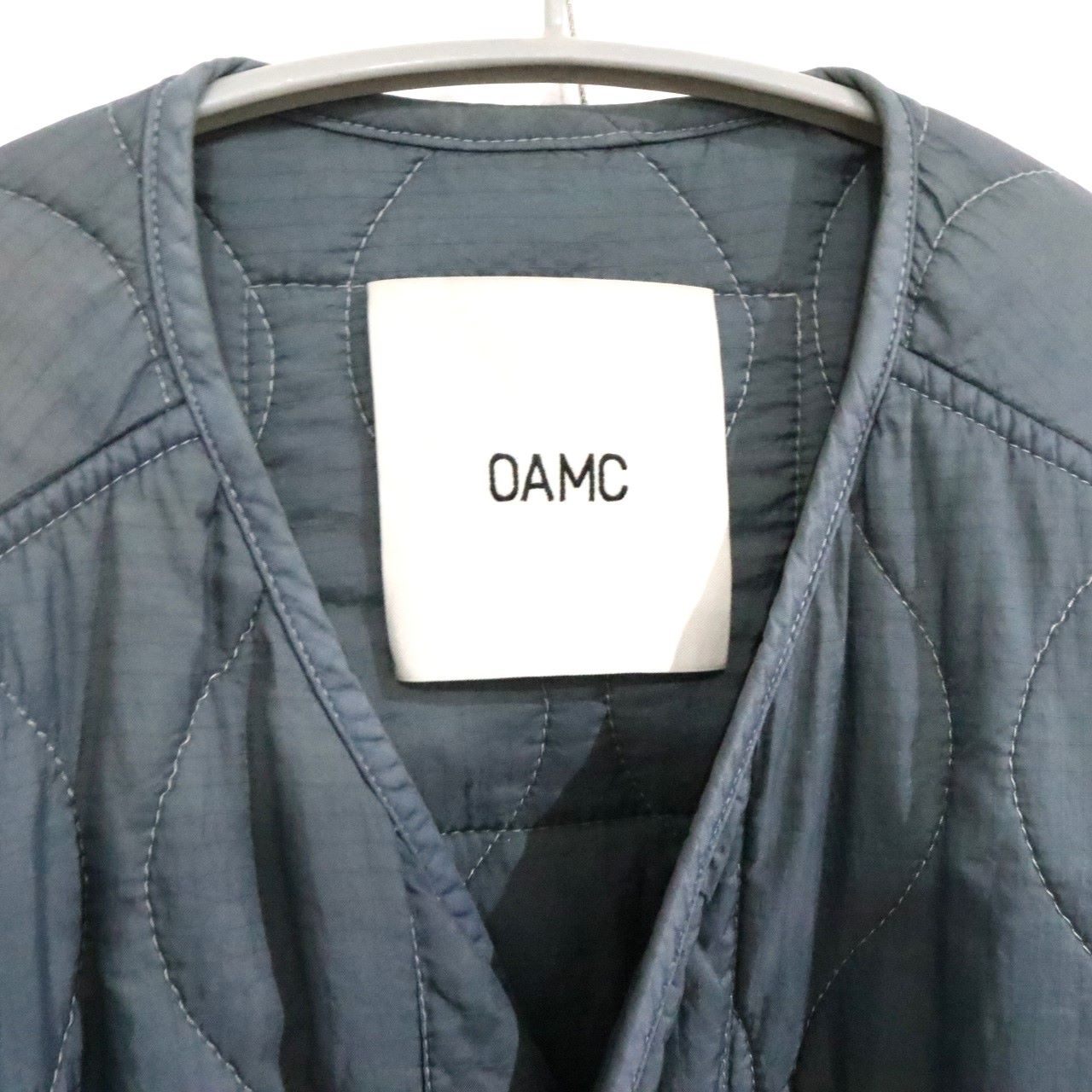 OAMC Polyamide Combat Liner Quilted Jacket Gray Size L