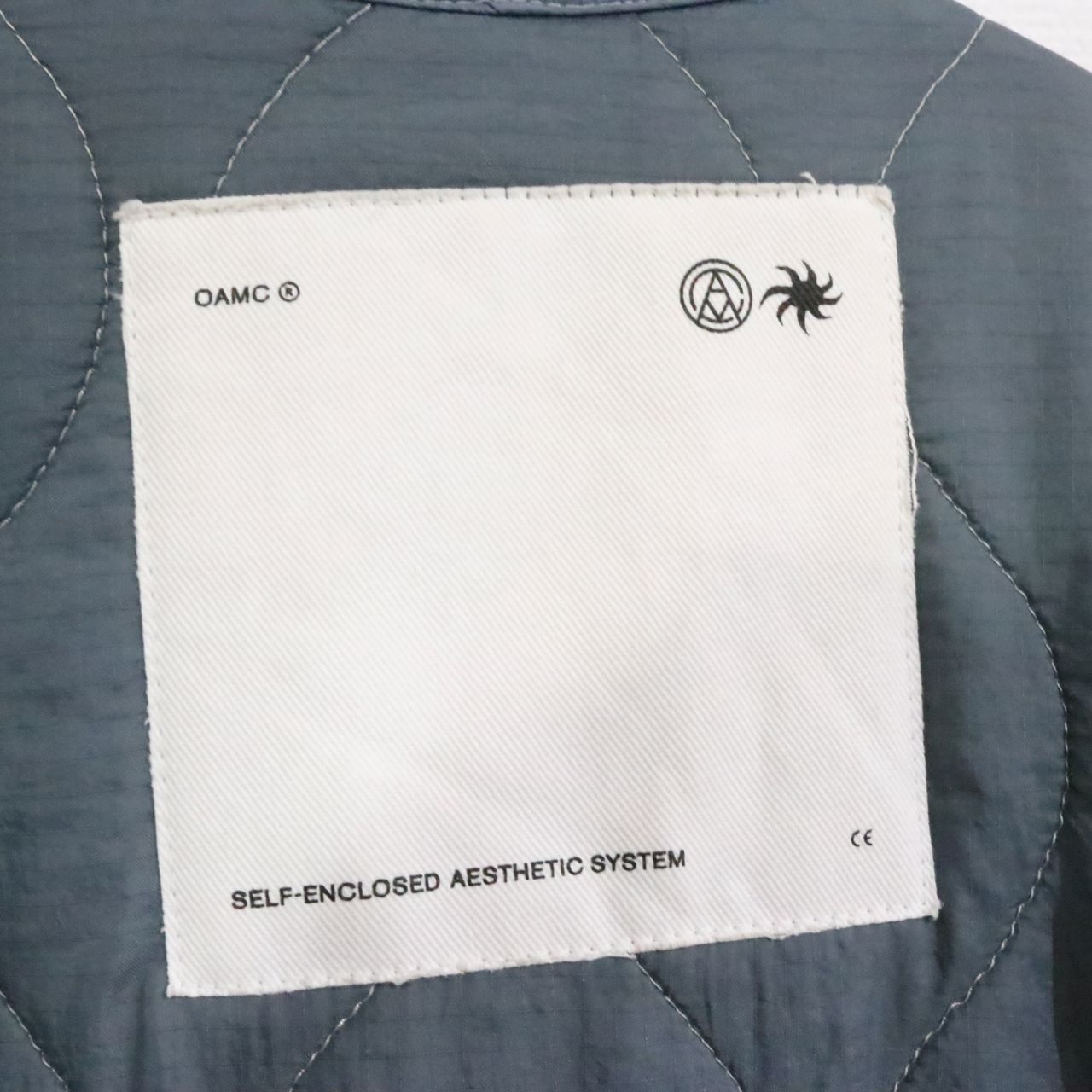 OAMC Polyamide Combat Liner Quilted Jacket Gray Size L