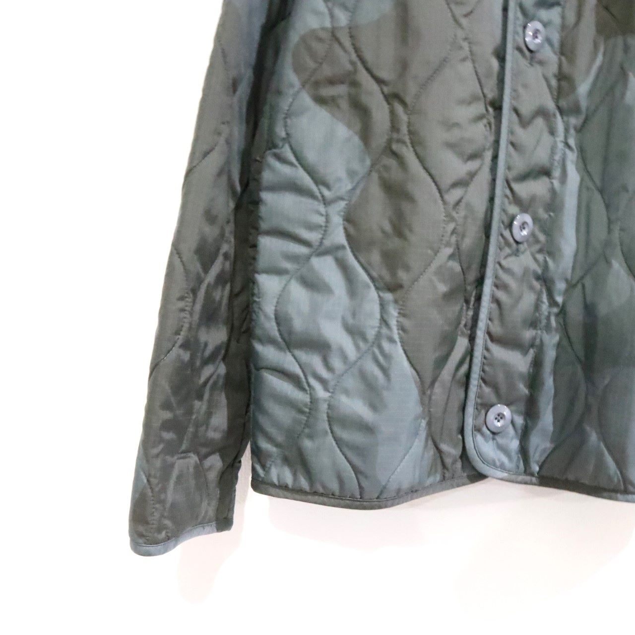 OAMC Camo Quilted Combat Liner Jacket Green Size S