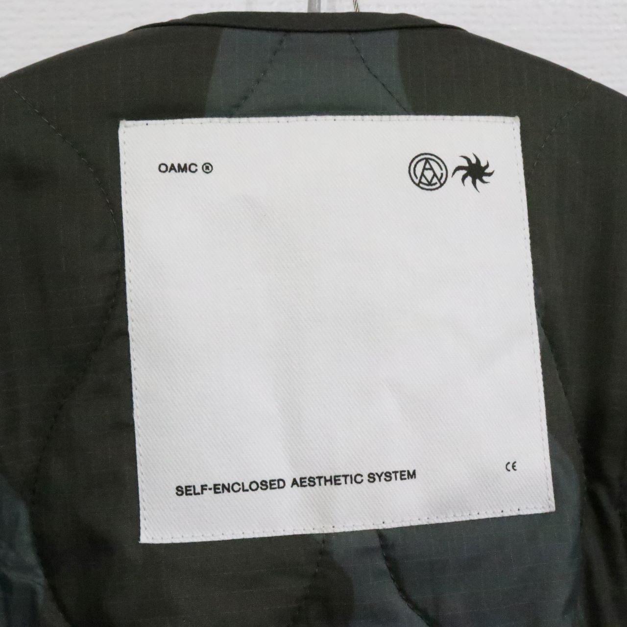 OAMC Camo Quilted Combat Liner Jacket Green Size S