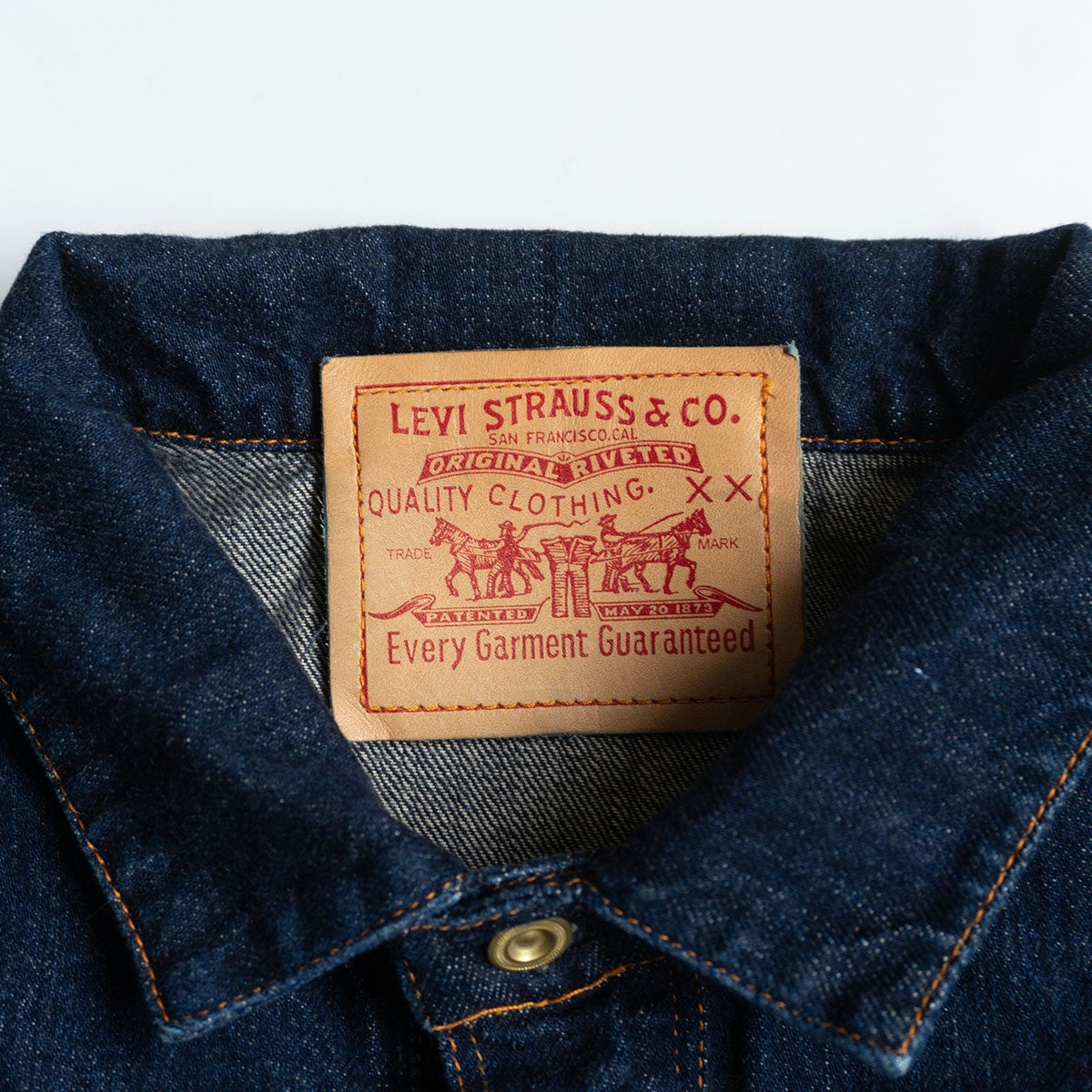 Levi's Vintage Clothing Closed Front Jumper Denim Jacket Size L