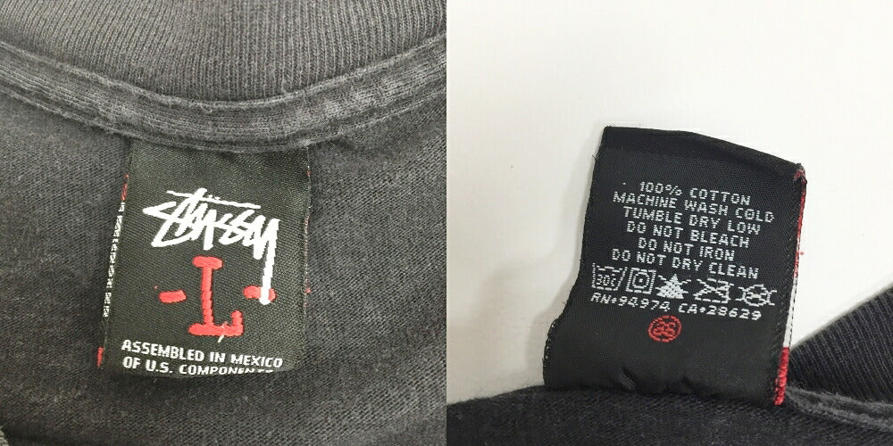 STUSSY T-REX Tee Black Size L