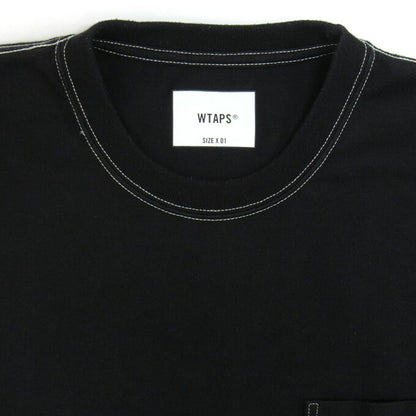 WTAPS 21AW BLANK Long Sleeve T-Shirt Black Size 01