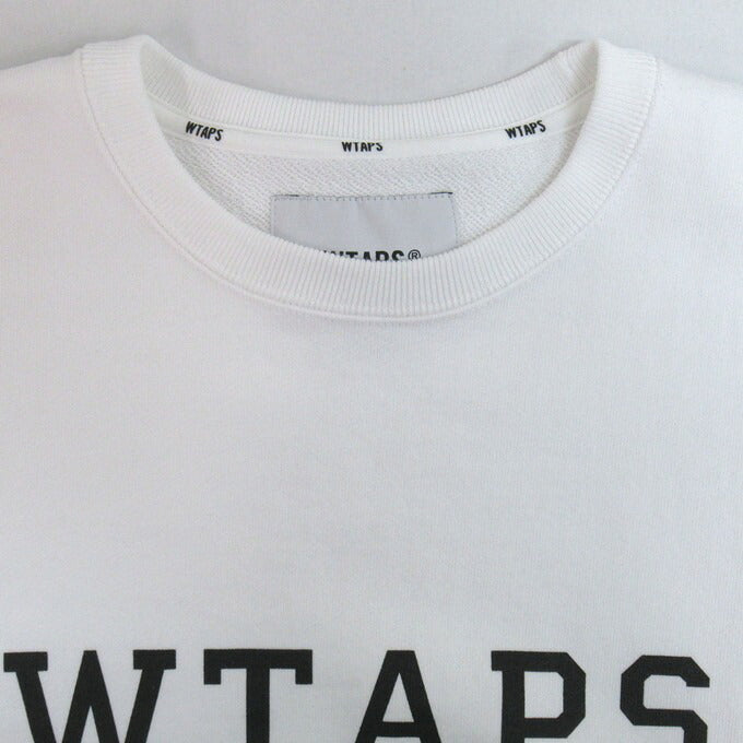 WTAPS 25SS Academy Cotton Sweatshirt White Size 04