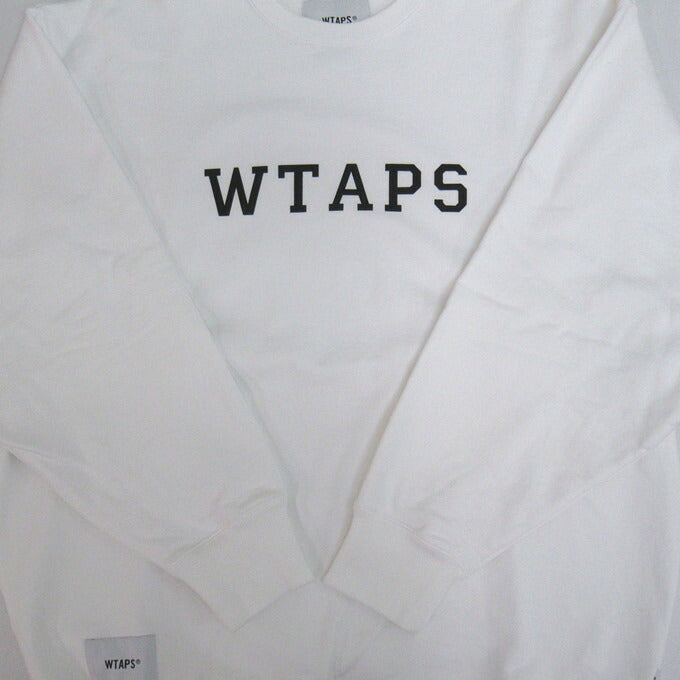 WTAPS 25SS Academy Cotton Sweatshirt White Size 04