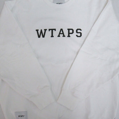 WTAPS 25SS Academy Cotton Sweatshirt White Size 04