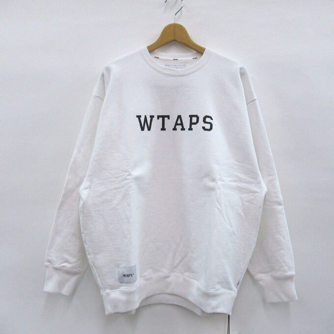 WTAPS 25SS Academy Cotton Sweatshirt White Size 04