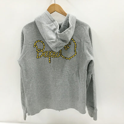 A BATHING APE Low Logo Zip-Up Hoodie Gray Size S