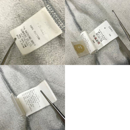 A BATHING APE Low Logo Zip-Up Hoodie Gray Size S