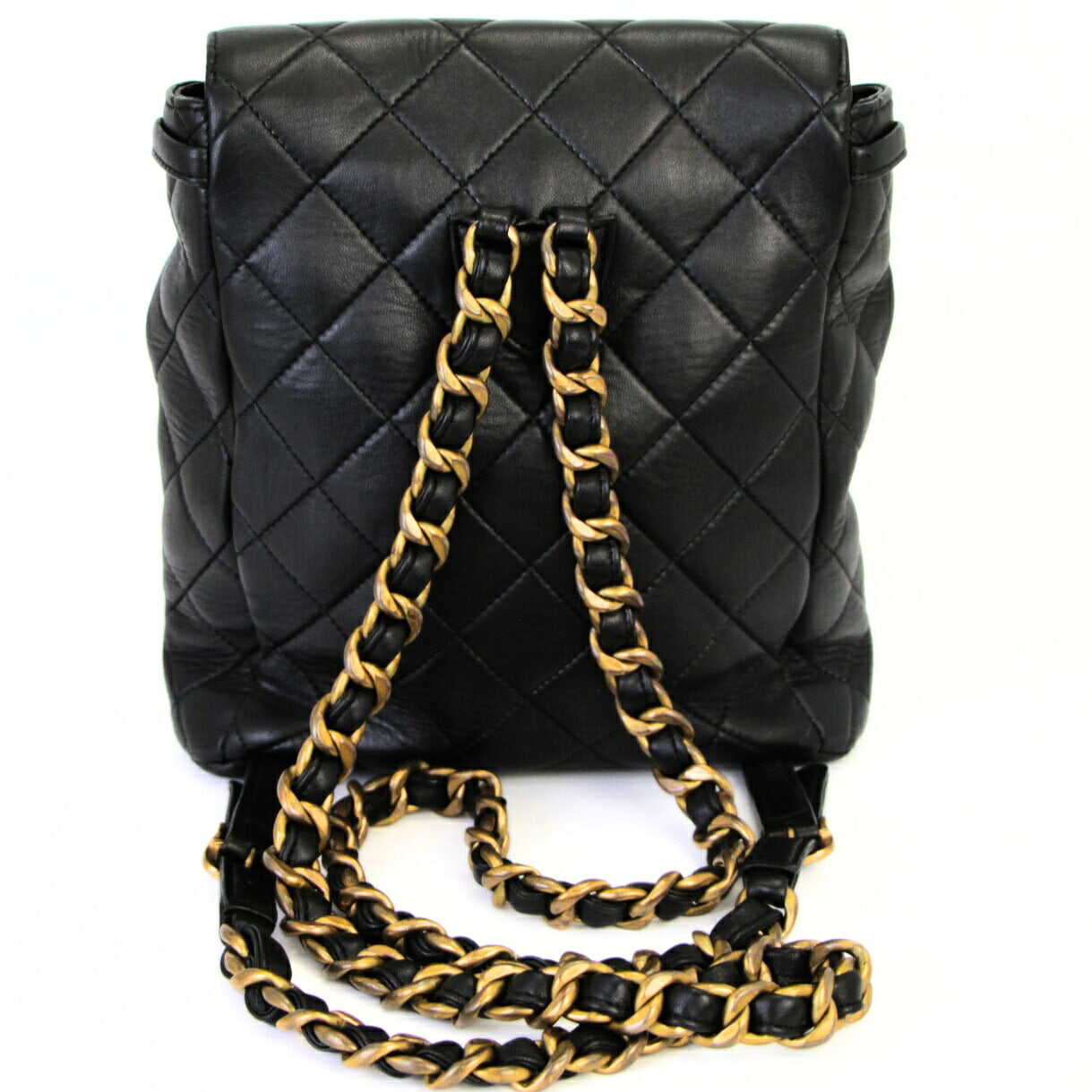 CHANEL Matelasse Double Coco Lambskin Backpack Size ONE SIZE