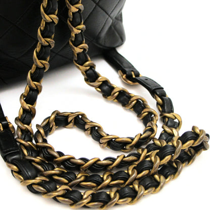 CHANEL Matelasse Double Coco Lambskin Backpack Size ONE SIZE