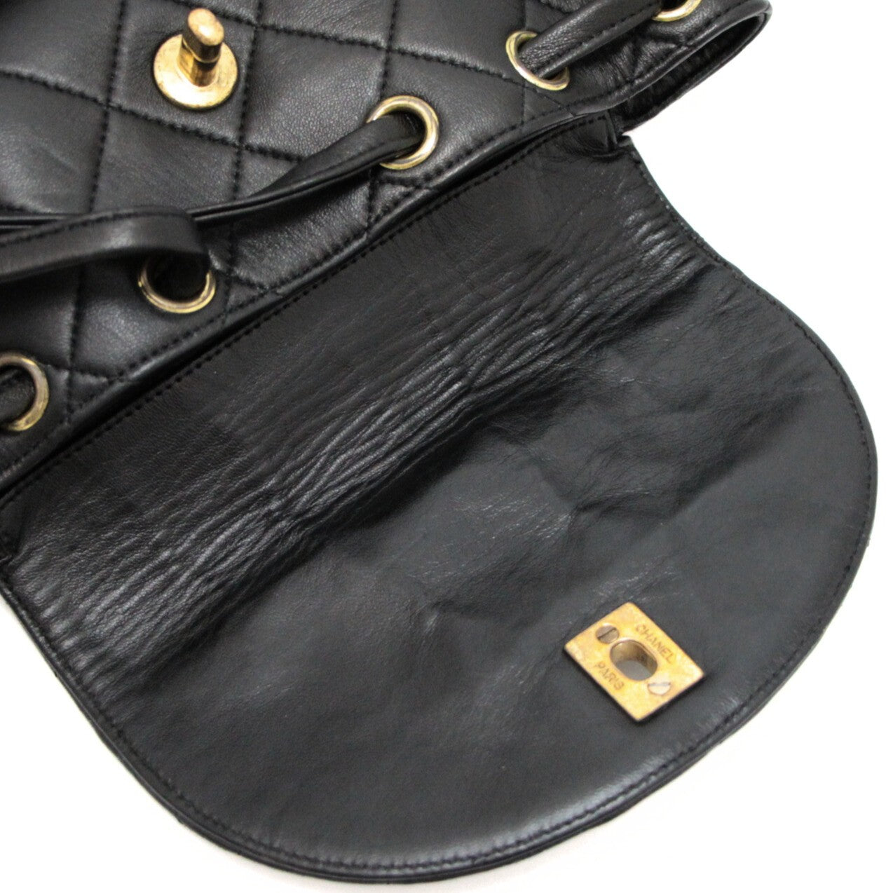 CHANEL Matelasse Double Coco Lambskin Backpack Size ONE SIZE