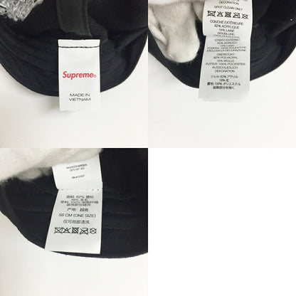 Supreme World Famous S Logo 6-Panel Cap Black Size ONE SIZE