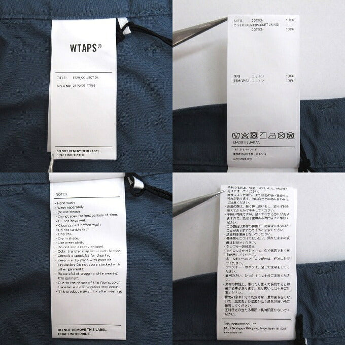 WTAPS 25SS MILS9601 Ripstop 6-Pocket Shorts Blue Size 04