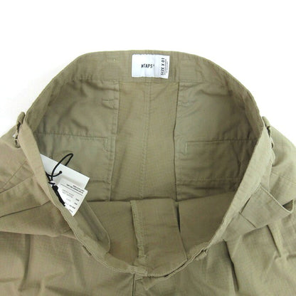 WTAPS 21SS TUCK 01 COPO Ripstop Trousers Beige Size 01
