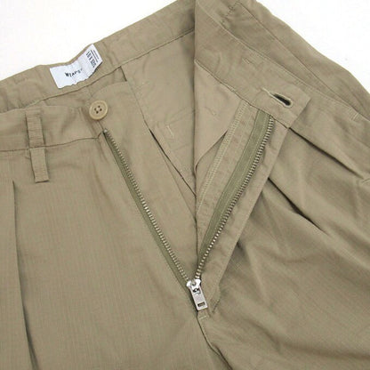 WTAPS 21SS TUCK 01 COPO Ripstop Trousers Beige Size 01