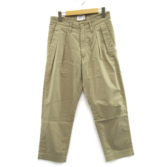 WTAPS 21SS TUCK 01 COPO Ripstop Trousers Beige Size 01