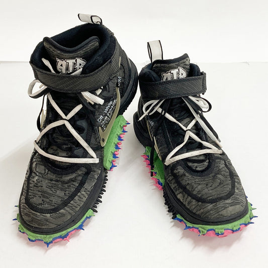 NIKE x OFF-WHITE Air Force 1 Mid Black Sneakers Size 26.5cm
