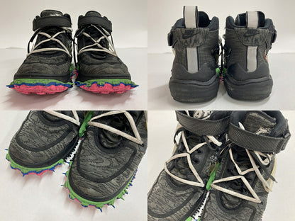 NIKE x OFF-WHITE Air Force 1 Mid Black Sneakers Size 26.5cm