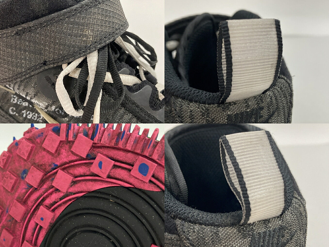 NIKE x OFF-WHITE Air Force 1 Mid Black Sneakers Size 26.5cm
