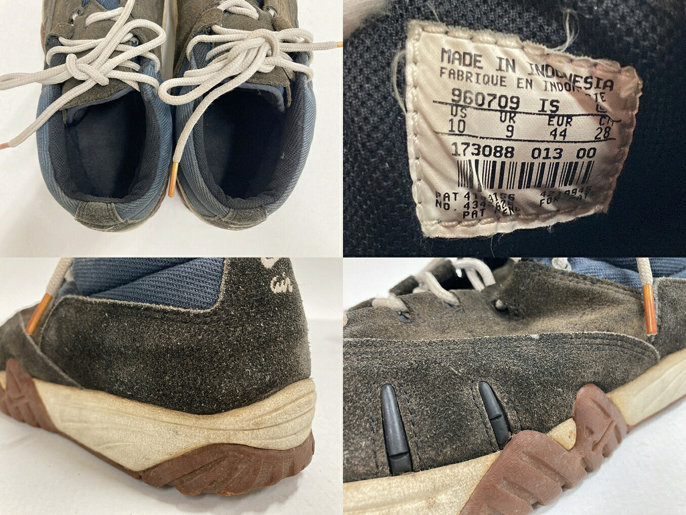 NIKE 1996 Air Snak Brown Blue Sneakers Size 28cm