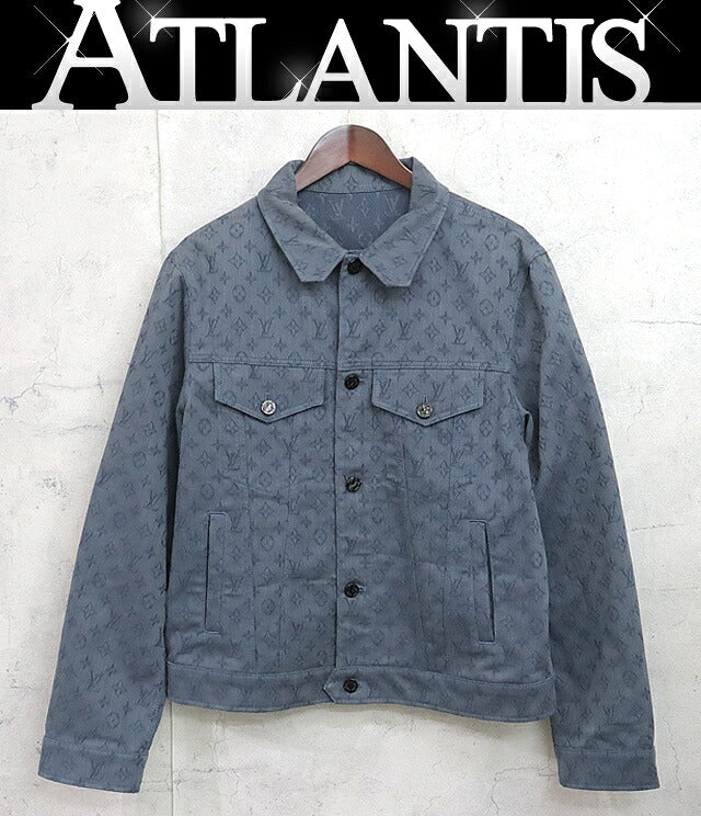 Louis Vuitton 19AW Blue Denim Jacket Size 50