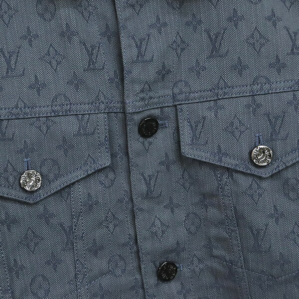 Louis Vuitton 19AW Blue Denim Jacket Size 50