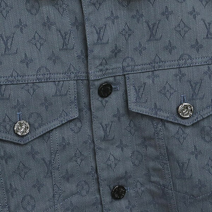 Louis Vuitton 19AW Blue Denim Jacket Size 50