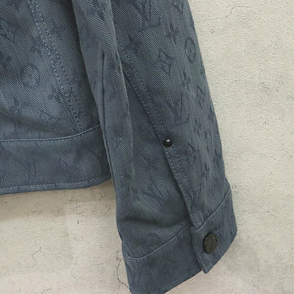 Louis Vuitton 19AW Blue Denim Jacket Size 50