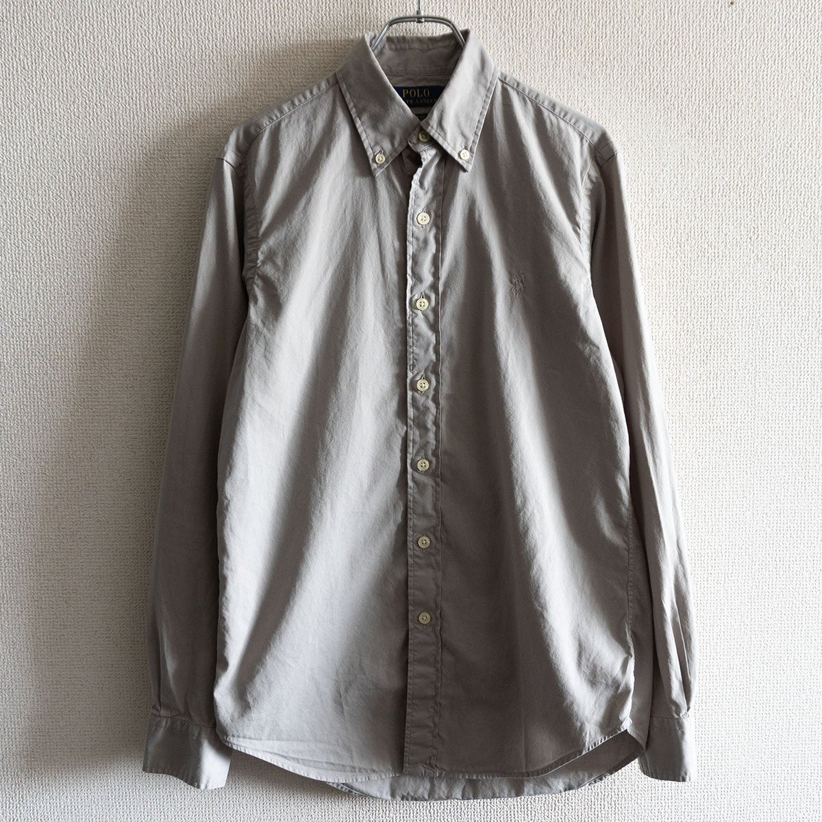 POLO RALPH LAUREN Classic Fit Button-Down Shirt Gray Size XS
