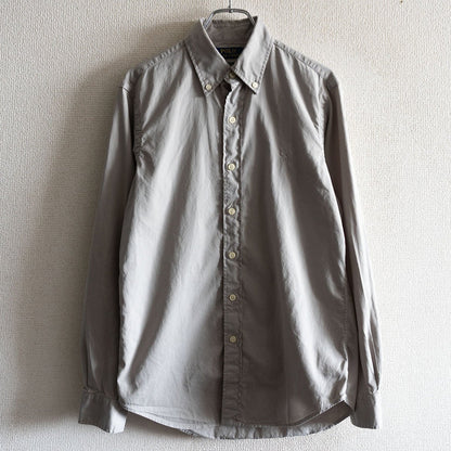 POLO RALPH LAUREN Classic Fit Button-Down Shirt Gray Size XS