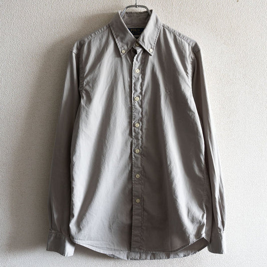 POLO RALPH LAUREN Classic Fit Button-Down Shirt Gray Size XS