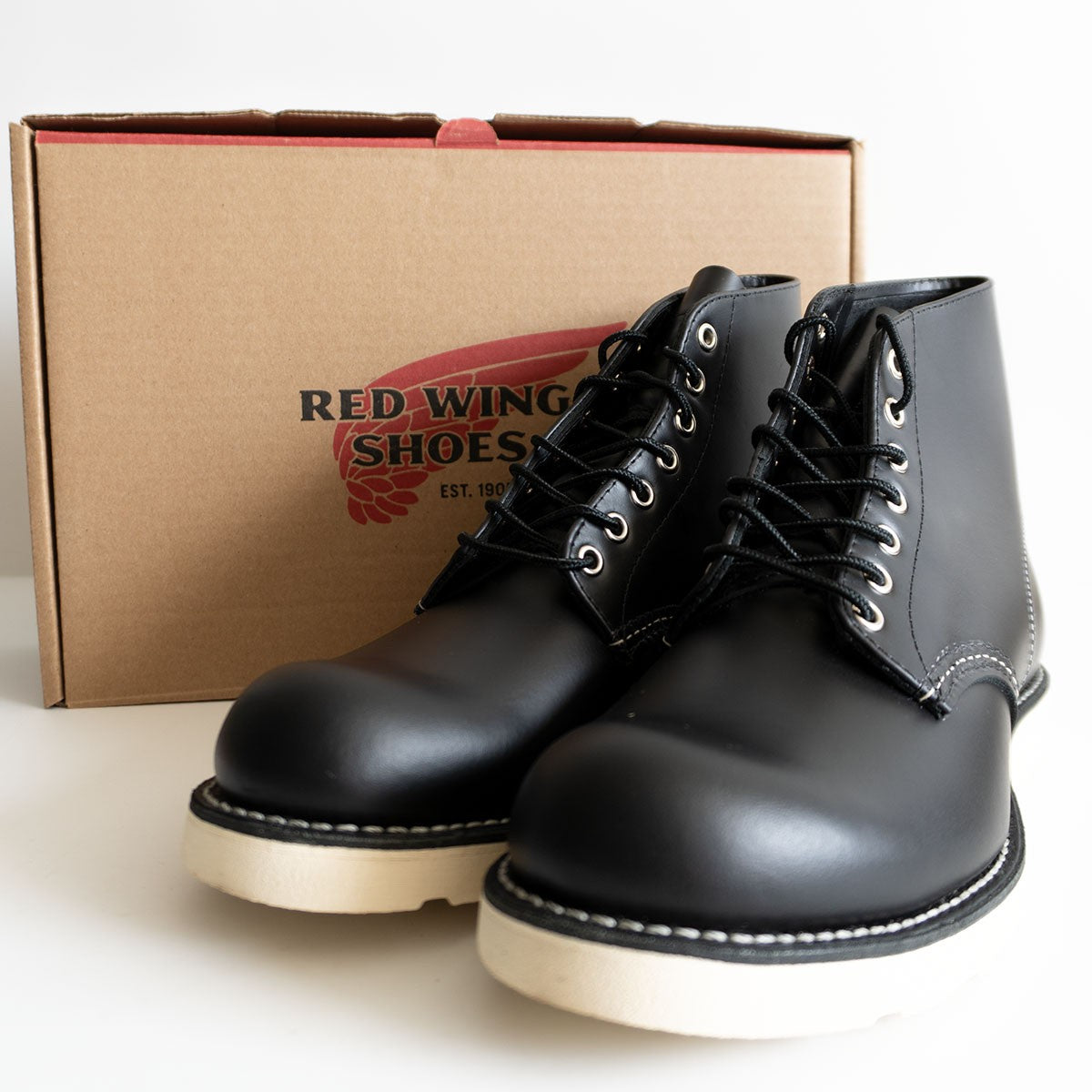 Red Wing 8165 6inch Classic Work Round-Toe Boots Size US9D