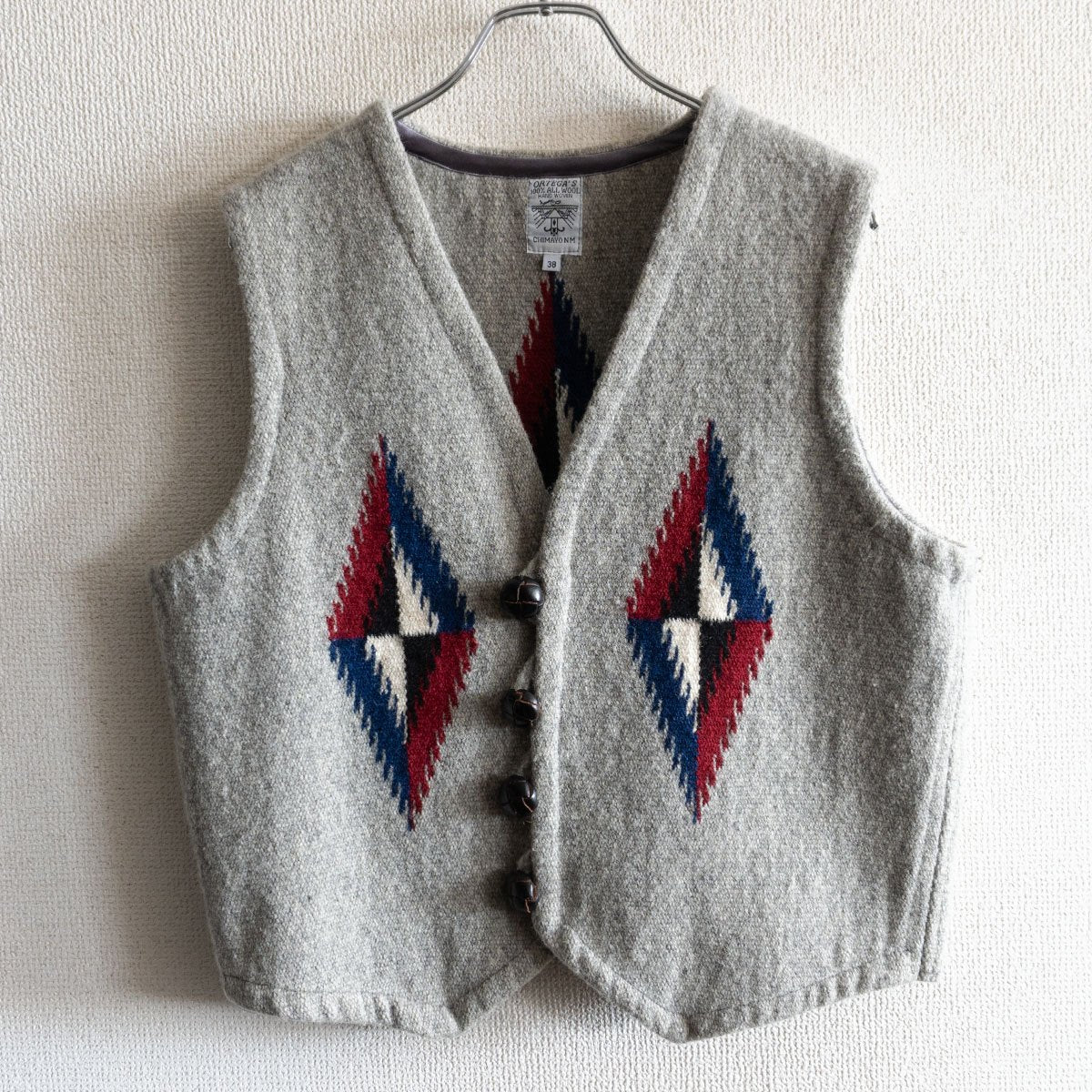 ORTEGA'S Chimayo Vest Gray Size 38