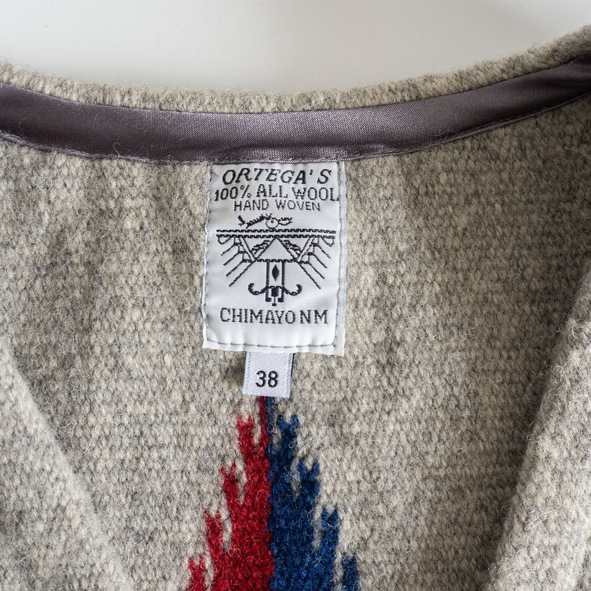 ORTEGA'S Chimayo Vest Gray Size 38