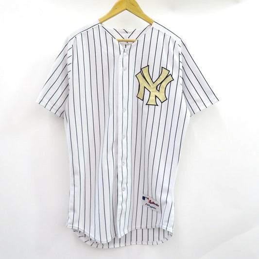Majestic Derek Jeter Gold Authentic Jersey White Size 40