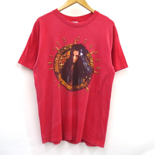 Aalice Cooper Brutal Planet Tour Red S/S T-Shirt Size M