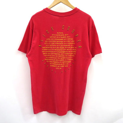 Aalice Cooper Brutal Planet Tour Red S/S T-Shirt Size M