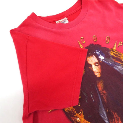 Aalice Cooper Brutal Planet Tour Red S/S T-Shirt Size M