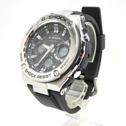 CASIO G-SHOCK G-STEEL Solar Radio Watch Black Size ONE SIZE