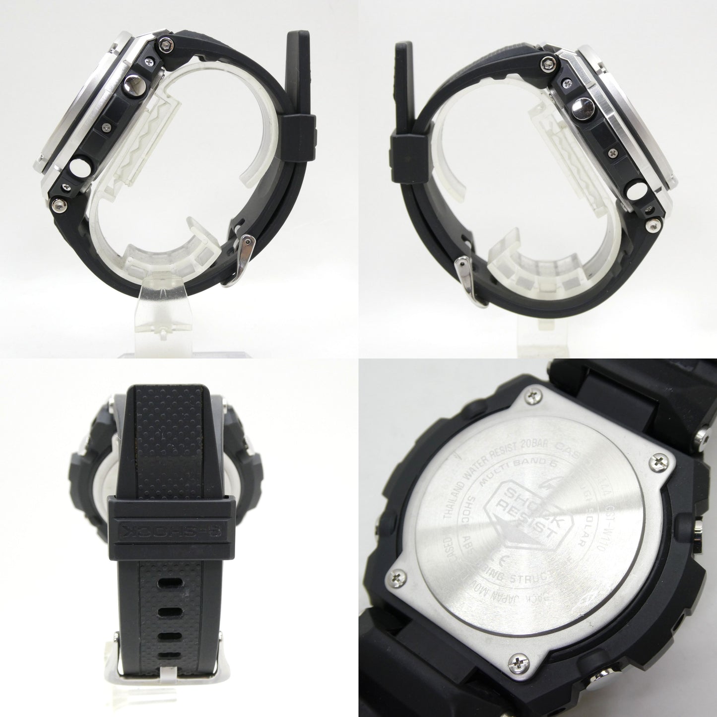 CASIO G-SHOCK G-STEEL Solar Radio Watch Black Size ONE SIZE