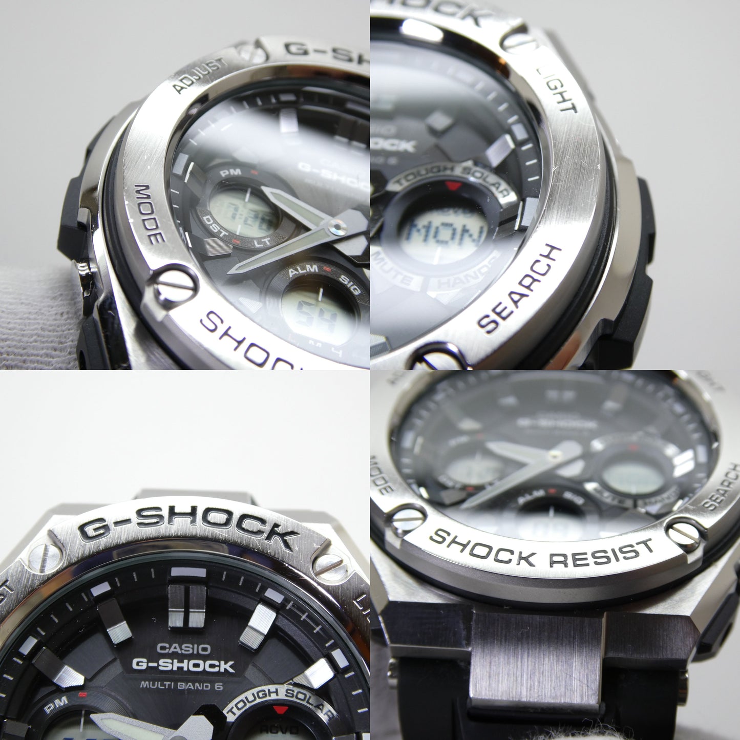 CASIO G-SHOCK G-STEEL Solar Radio Watch Black Size ONE SIZE