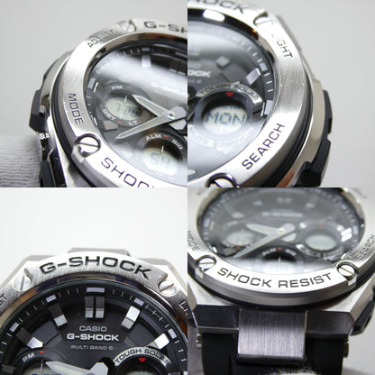 CASIO G-SHOCK G-STEEL Solar Radio Watch Black Size ONE SIZE