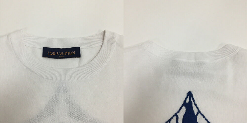 AUR LV SKI Short Sleeve Cotton Crewneck Knit Size L