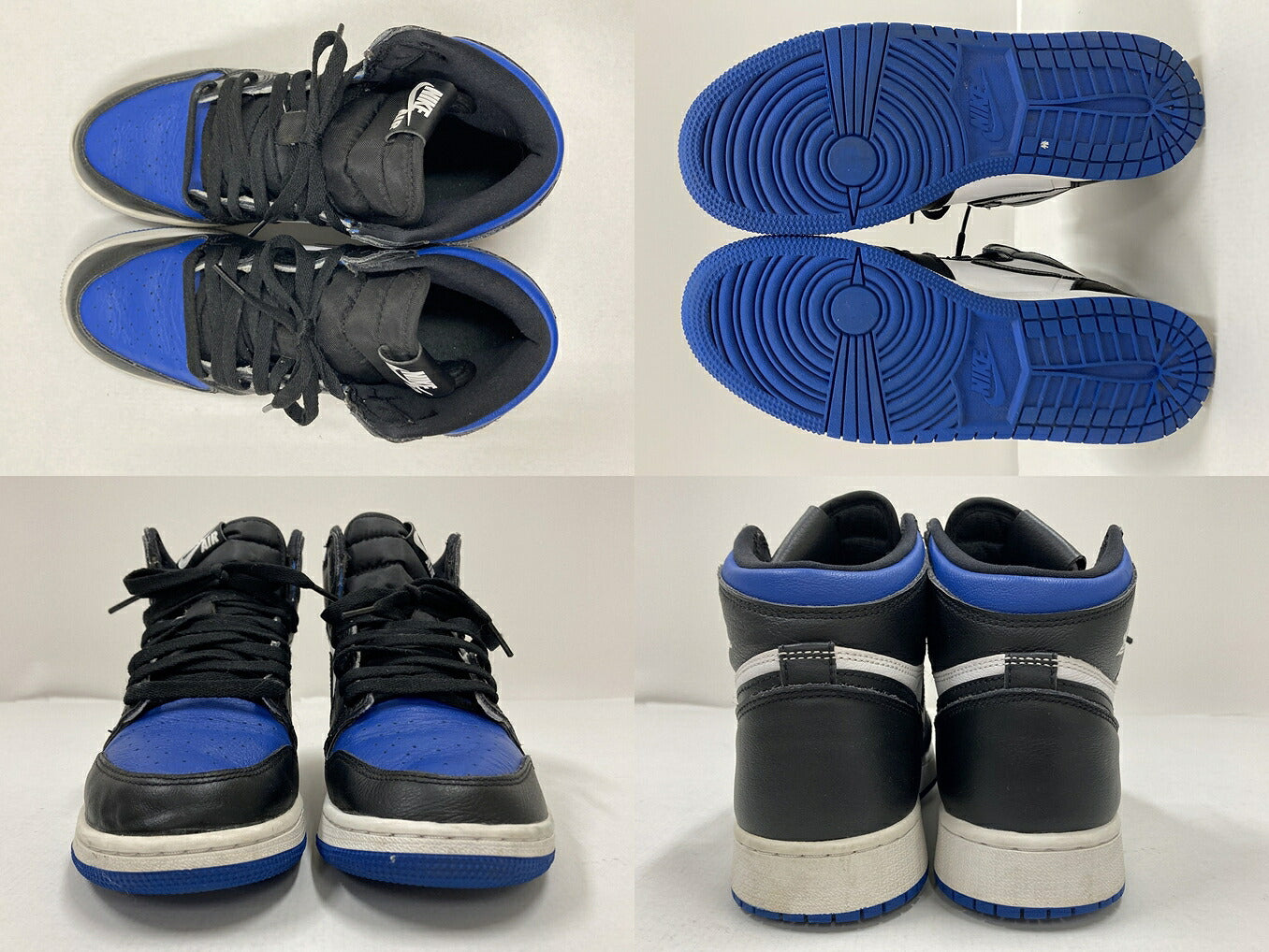 NIKE Air Jordan 1 Retro High OG Toe" Sneakers Size 25cm