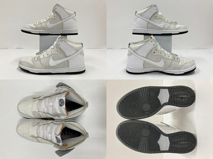 ANTI HERO x Nike SB Dunk High QS White Sneakers Size 28cm
